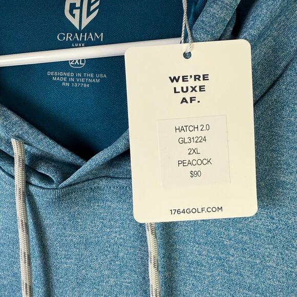 Graham Luxe Hatch 2.0 Hoodie NWT 2X Men’s - Picture 4 of 5